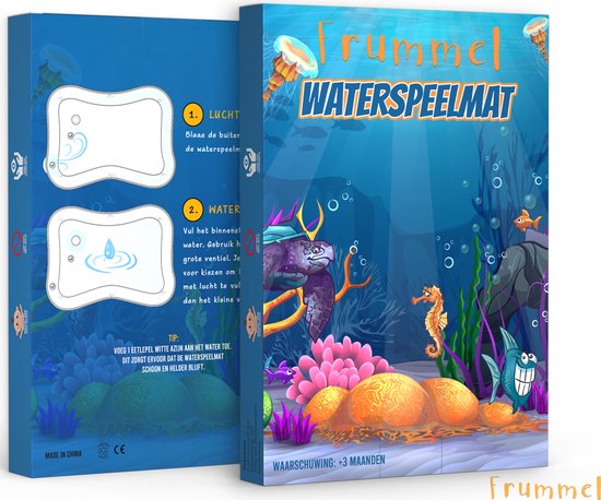 Frummel Waterspeelmat Baby – Watermat – Speelkleed – Opblaasbaar – Waterspeelgoed Baby - Kraamcadeau - Baby Shark