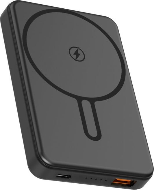 Nuvance Powerbank 10000 mAh - Geschikt voor MagSafe - 15W Snellader - Draadloze Powerbank - Usb-A 22.5W & Usb-C 20W - Zwart