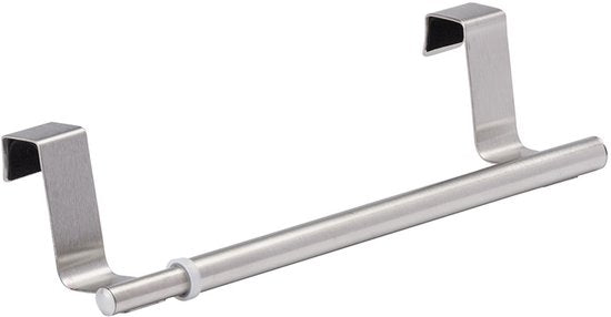 Wenko handdoekstang uitschuifbaar large - Zilver - Ophangen zonder boren | Uitschuifbaar
