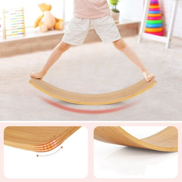 Coast Balansbord - Bamboe - 90 x 30 x 16.5 cm -Montessori