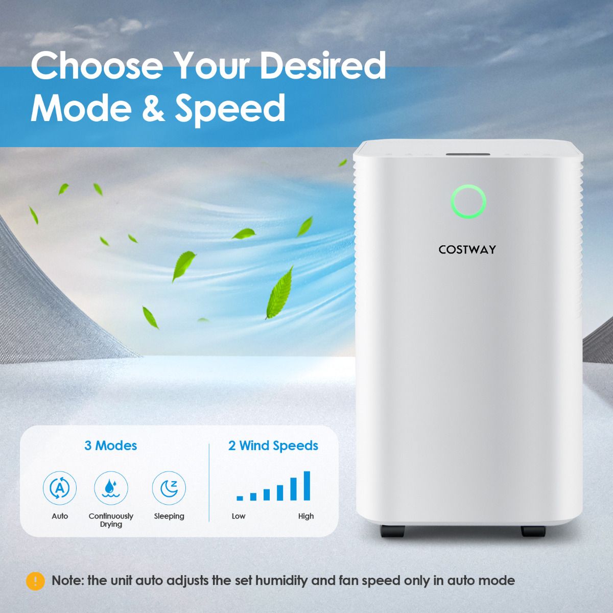 15L Mobiele Ontvochtiger voor 15㎡ – Stil & Efficiënt – 25,5 x 22 x 45 cm – Wit