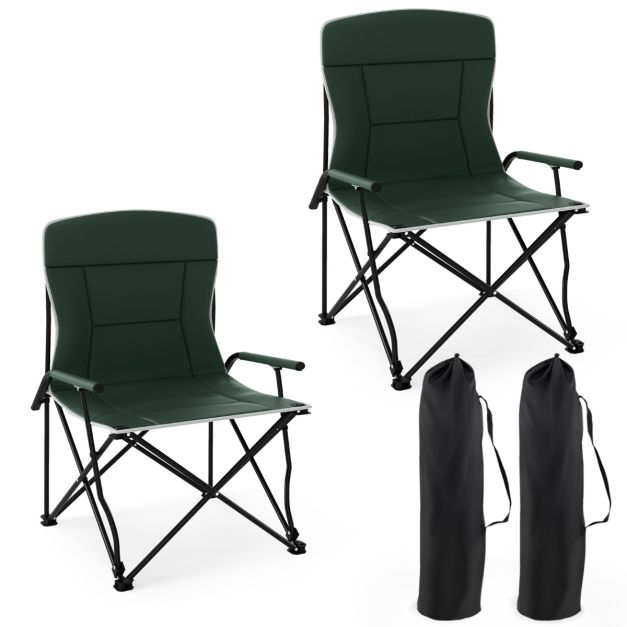 Coast Vouwbare Campingstoel met Parasol - Gepolsterd - 150 kg - Draagtas