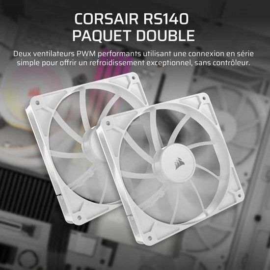 Corsair RS140 - Case-fan - 140mm - 2 stuks - Wit