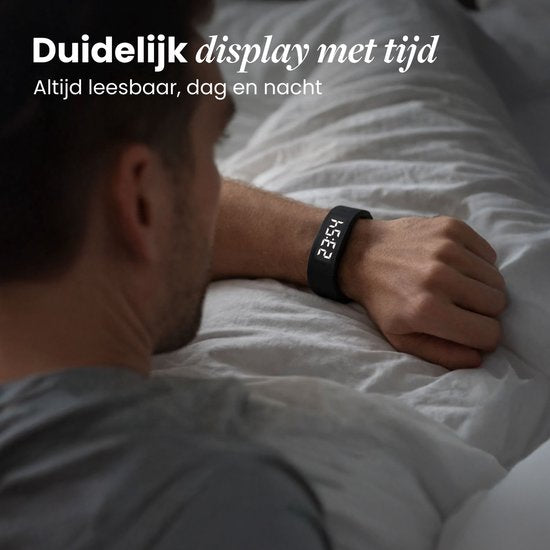 DreamCare Trilwekker - Wekker Armband - voor Diepe Slapers & Slechthorenden - Stappenteller Horloge - Stille Wekker