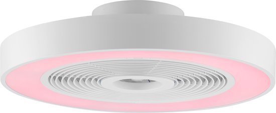 Brilliant Catania - Plafondventilator - LED 40W - CCT - 2700K-6500K - Dimbaar - ICRGB - Nachtlicht - Timer - Afstandsbieding - Wit