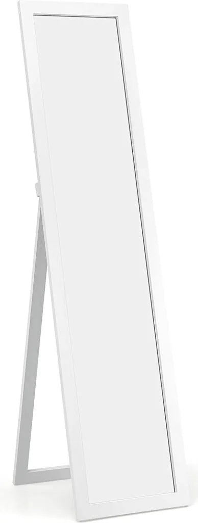 Coast 2 in 1 full-body spiegel vol lichaamsniveau met houten frame 37 x 155 cm wit