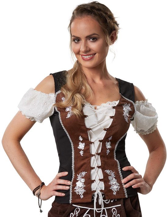 Dressforfun Kostuumblouse Sissi XXL - verkleedkleding kostuum halloween verkleden feestkleding carnavalskleding carnaval feestkledij partykleding - 303169
