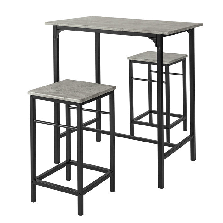SoBuy Bistrotafel - Modern - 1 tafel + 2 Krukken