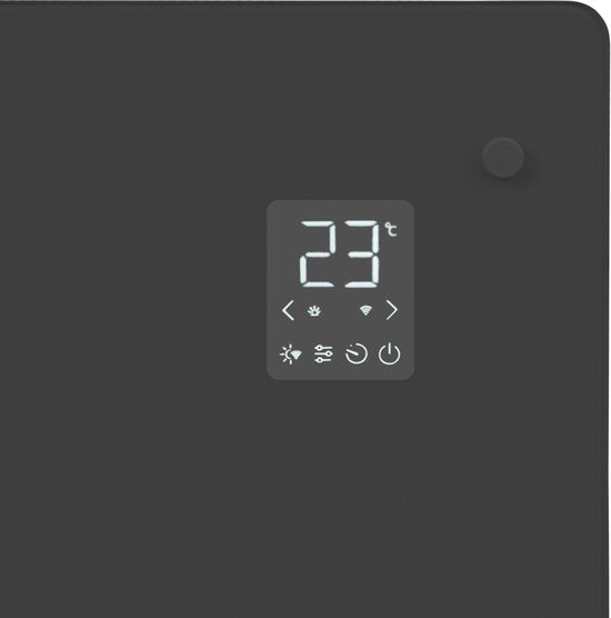 VONROC Convectorkachel Luxe - Elektrisch - Wifi App - 1250-2500W - Instelbaar - 30m2 - Grijs