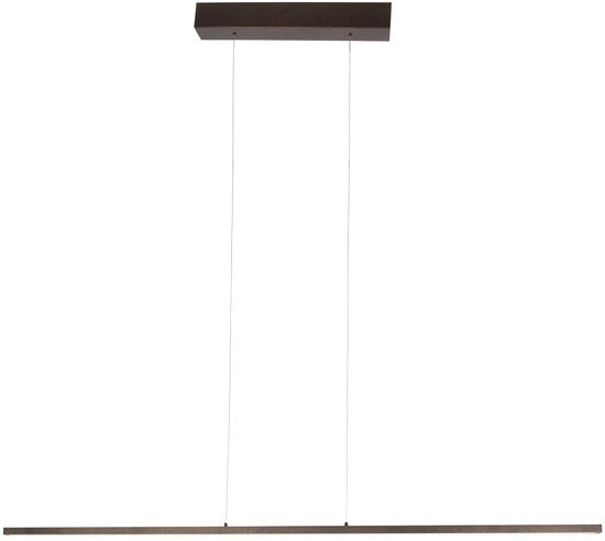 Hanglamp Bande 3995CA cacao - trendy metalen hanglamp 150cm breed met hoogte instelbaar systeem en geïntegreerde LED van Steinhauer