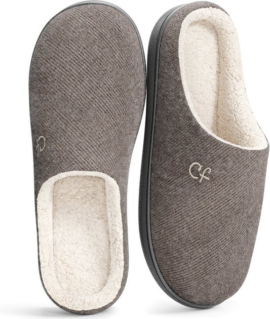 Pantoffels Heren - Sloffen - Maat 42/43 - Grijs - Anti-slip - Comfeet