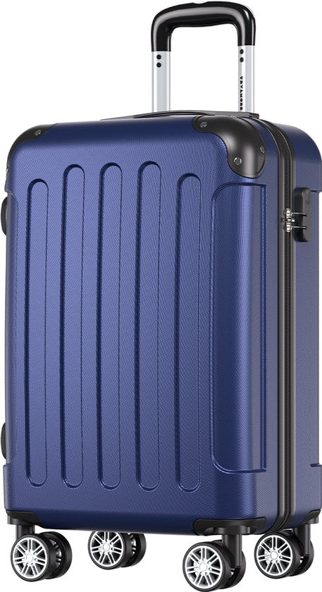 TRVLMORE Handbagage Koffer - 38L - Cijferslot - Lichtgewicht - Trolley - 54x36x20cm - Past binnen 55x40x20 cm - Donkerblauw