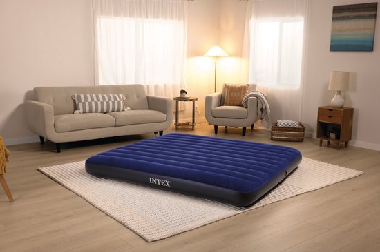 Intex King Dura-Beam Classic Downy Luchtbed - 203x183x22 cm