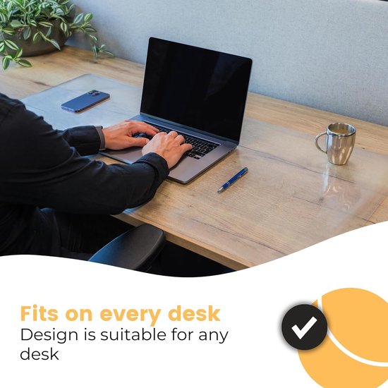 Professionele Bureau Onderlegger [120 cm x 60 cm] - Muismat XXL - Mouse Pad - Multifunctionele Grote Bureauonderlegger – Desk Mat [Transparant]