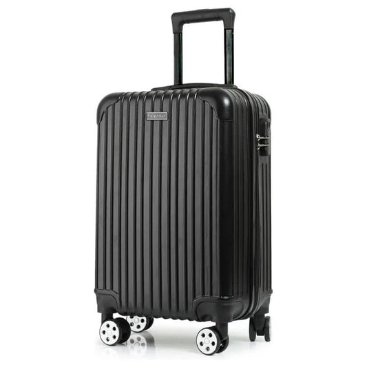 Travelhawk Handbagage Koffer – 42L | 55 cm | TSA Slot & 360° Wielen | Lichtgewicht & Sterk (Zwart)