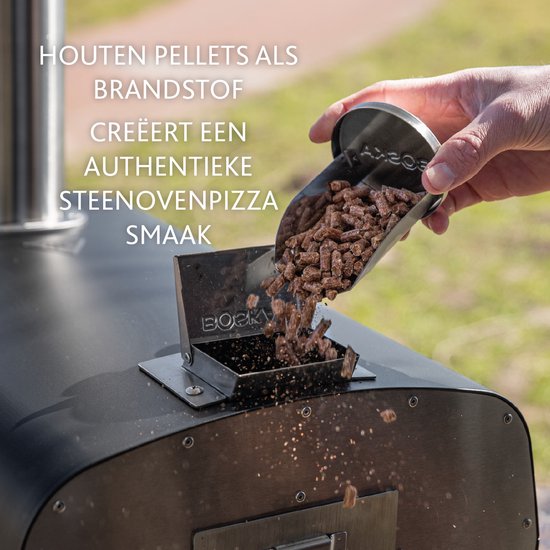 BOSKA Pizza Oven Pro Pellet - Pizzaovens - Pizza oven buiten - Voor pizza en brood - Inclusief pizzasteen