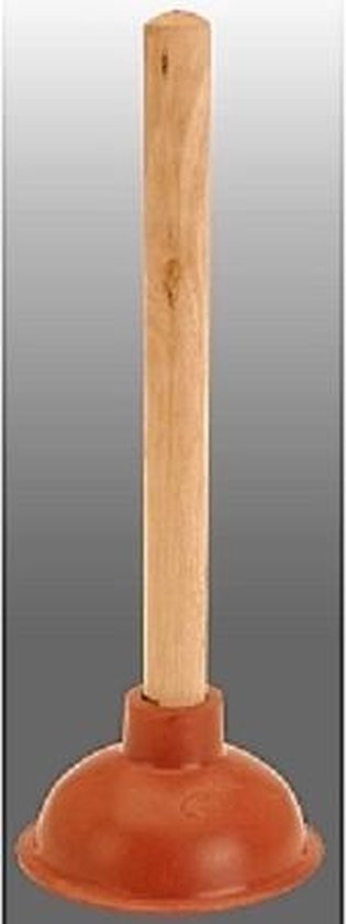 Basic Rubberen Ontstopper Met Houten Steel