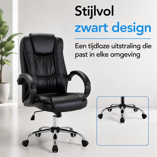Infinity Goods Ergonomische Bureaustoel - Office Chair - Verstelbaar - 4D Lendensteun & Mesh - Tot 150kg - NEN-EN1335 - Zwart
