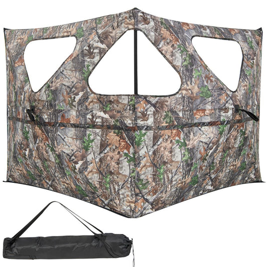 Coast Jachthut Draagbaar met Raam - 148 x 113 cm - Camouflage