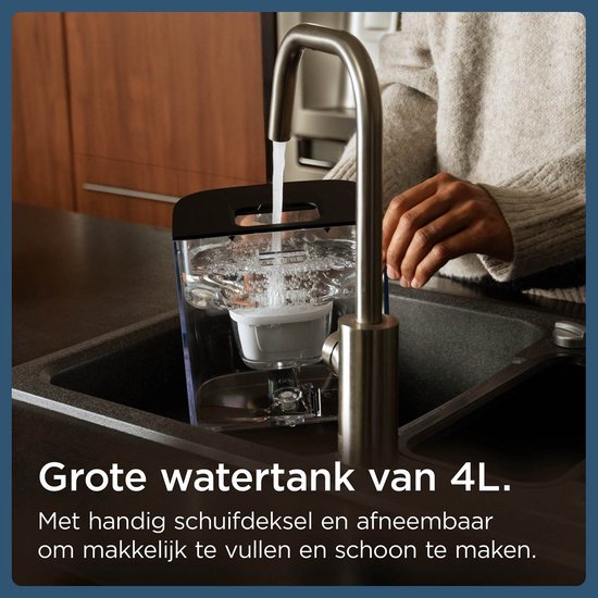 BRITA Cube waterdispenser en theemachine voor thuis - Zwart - Maak perfecte thee dankzij verschillende instellingen voor temperatuur en volume - UV-C Technologie - incl. Maxtra Pro Kalk Expert Filter