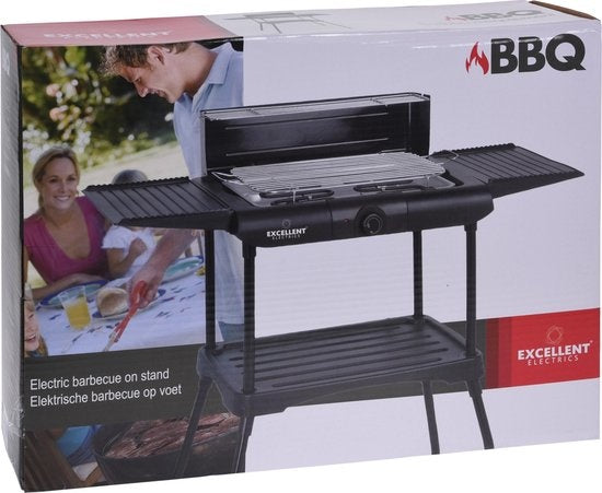 Excellent Electrics Elektrische Barbecue - Grilloppervlak (LxB) 36x24 cm - 2000W - Zwart