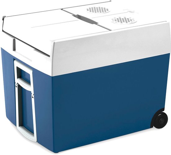 Mobicool MT48W thermo-elektrische koelbox met wielen - 48l - 12/230v - blauw/wit