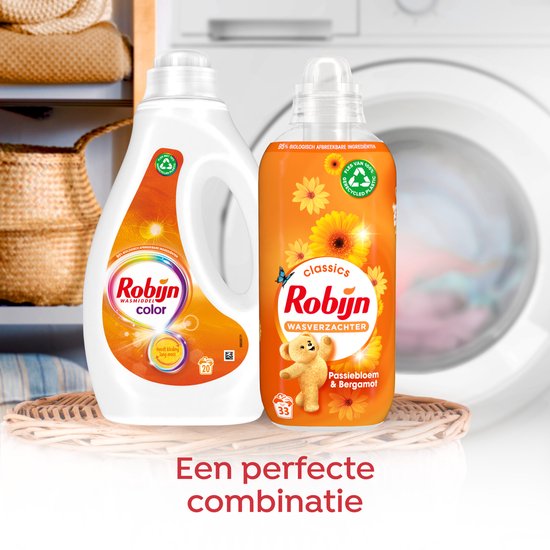 Robijn Vloeibaar Wasmiddel - Color - met 90% biologisch afbreekbare ingrediënten - 20 wasbeurten
