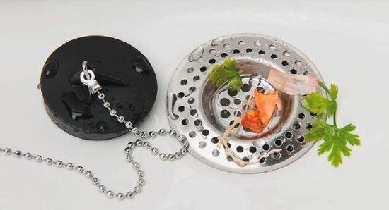 Wenko Gootsteenzeef 7 Cm Rvs Zilver 2 Stuks