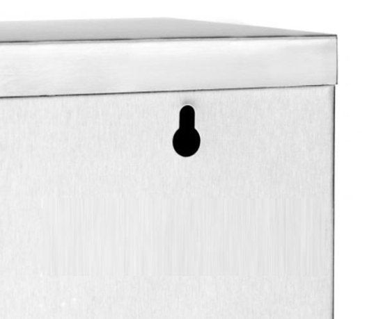 Monzana - Medicijnkastje met Slot - Zilver - RVS - 48,5cm x 25cm x 12cm