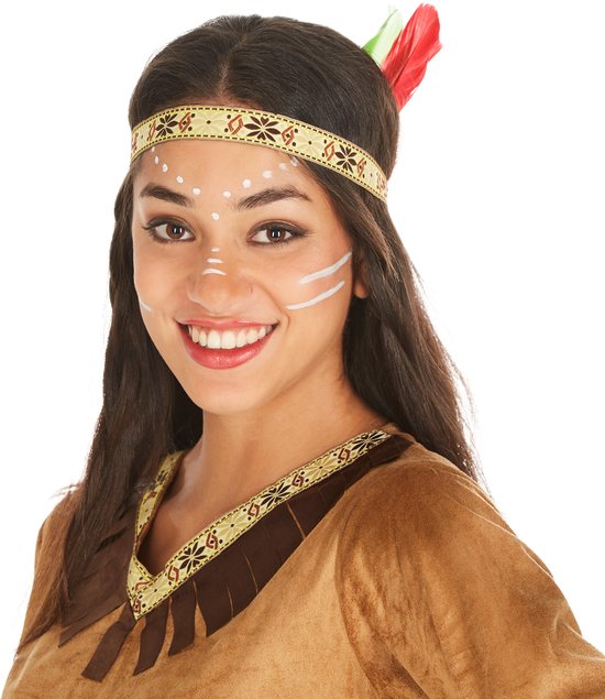 dressforfun - vrouwenkostuum indianenvrouw Apache sexy Ashley M - verkleedkleding kostuum halloween verkleden feestkleding carnavalskleding carnaval feestkledij partykleding - 300627