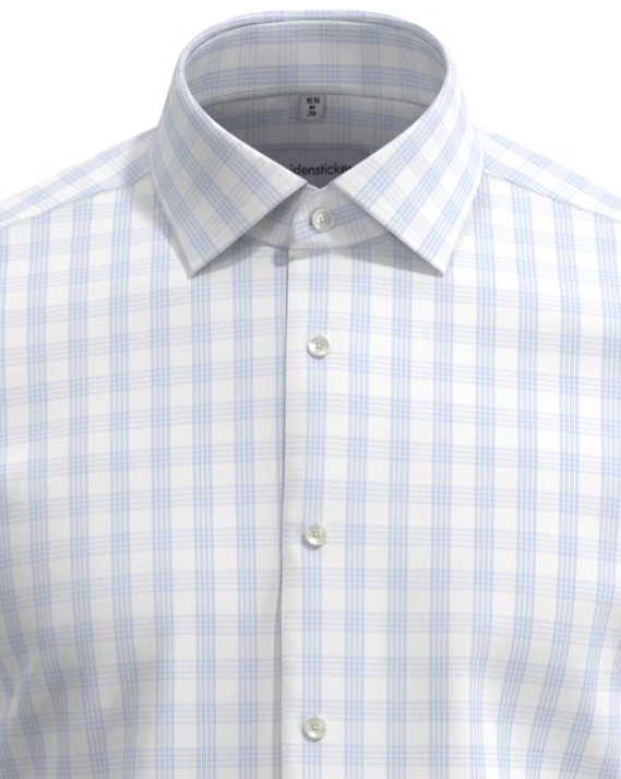 Seidensticker Kent Business Shirt Slim Fit – maat XL – lichtblauw