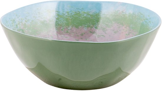 Bo-Camp - Servies - Halo - Blauw/Groen - 12 Stuks