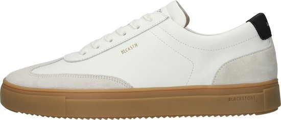 Blackstone SLATE HARPER - DG516 Wit Zwart - Sneaker (laag) - Heren - Wit - Maat: 45