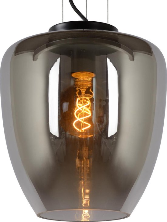 Lucide FLORIEN - Hanglamp - Ø 28 cm - 1xE27 - Fumé