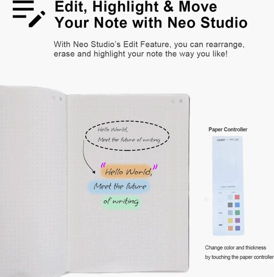 Neolab Smartpen M1 - digitale pen - digitaal schrijven - slimme pen - Blauw
