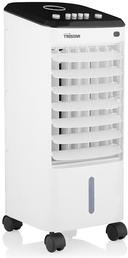 Mobiele Aircooler – 3-in-1 Luchtkoeler – Op Wieltjes – Geen Slang Nodig – Tristar AT-5445 – Wit