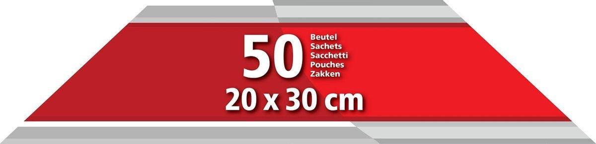 Solis Vacuumzakken Voedsel 20 x 30 cm - Geschikt voor Diepvries, Magnetron en Sous Vide Koken - BPA-Vrij - Drielaags Vacumeerzakken - Vacuum Opbergzakken - 50 Stuks