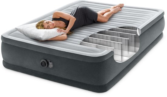 Intex Queen Comfort-Plush Luchtbed met ingebouwde pomp - 203x152x46 cm