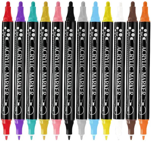 Roegaarden Acrylstiften Set - 36 Stuks - Fijne Punt - Multi Surface
