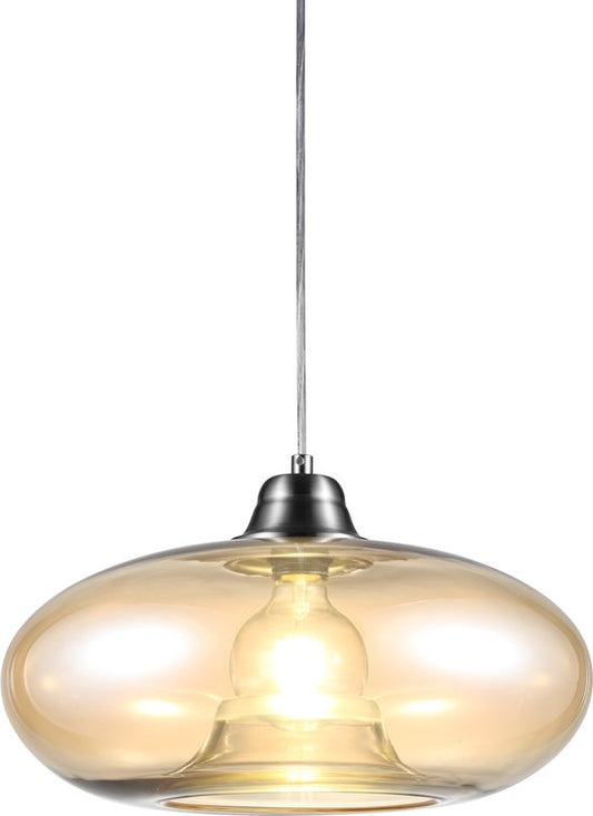 Globo - hanglamp - LILLE - amberkleurig - glas - Ø 40cm - E27 - 30040123