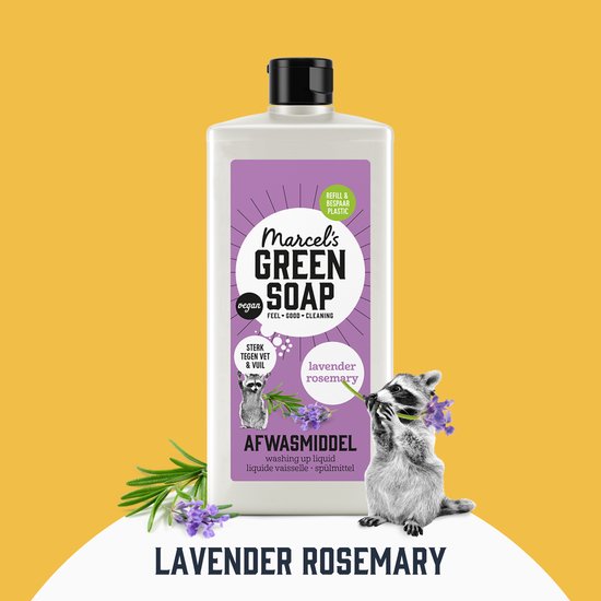 Marcel's Green Soap Afwasmiddel - Lavendel & Rozemarijn - 6 x 500ml