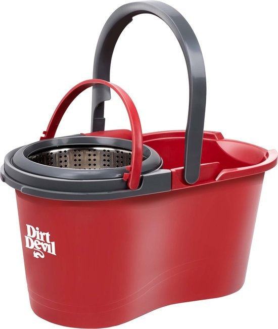 Dirt Devil Dweilsysteem met Wringer - 16 L - 17⌀ x 98 - 118 CM - Rood