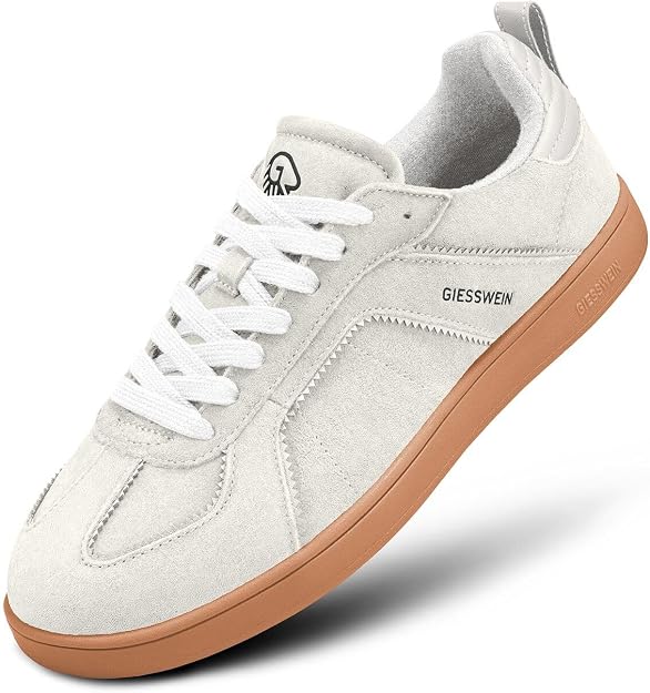 Giesswein Dames Sneakers van Suède – LWG-gecertificeerd Leer – Merino Voering & Voetbed – Antislip Zool – Beige