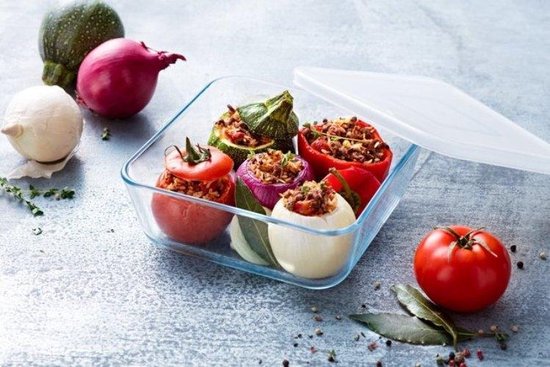 Cook & Freeze Ovenschaal Met Deksel - Set van 8 Stuks - Glas - Pyrex