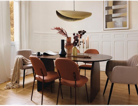 Atmosphera gordijn lilou - L260 x B140 cm - ivoor wit - polyester - met ringen