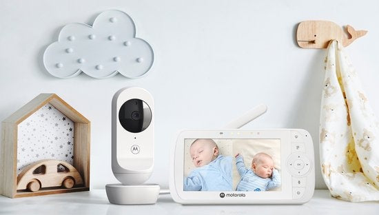 Motorola Nursery VM35-2 - Babyfoon met Ingebouwde Microfoon - 2 Cameras met Nachtvisie  - 5 Inch Scherm - Wit