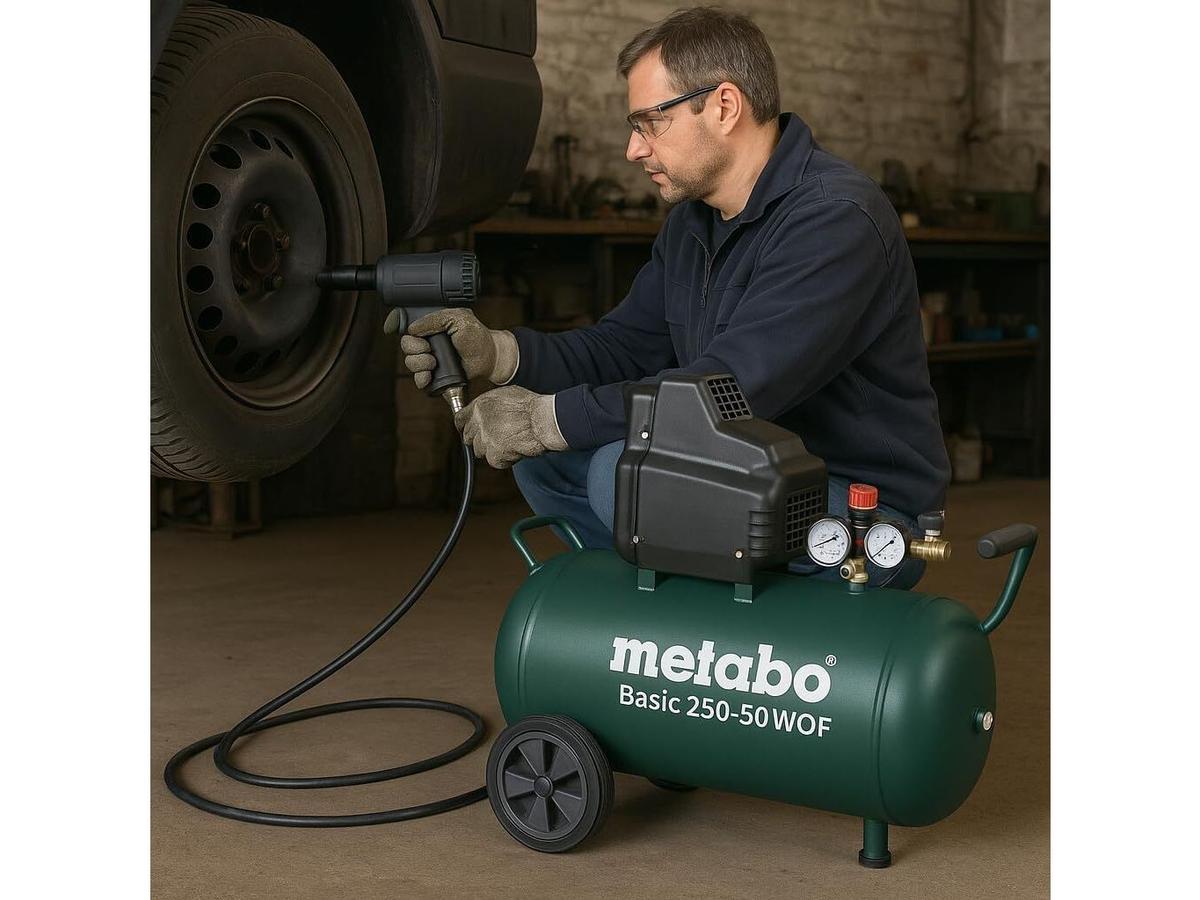 Metabo Compressor Basic 250-50 W - Compact en Krachtig - 50 Liter