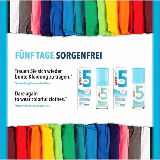 syNeo SOFT - Deodorant Anti-transpirant Pompspray - 30ml - Aloë Vera - 0% Alcohol - Halal - Overmatig zweten