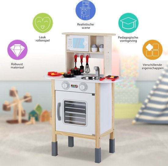 Spielwerk Speelkeuken Happy Kitchen - 35-delig - Realistisch