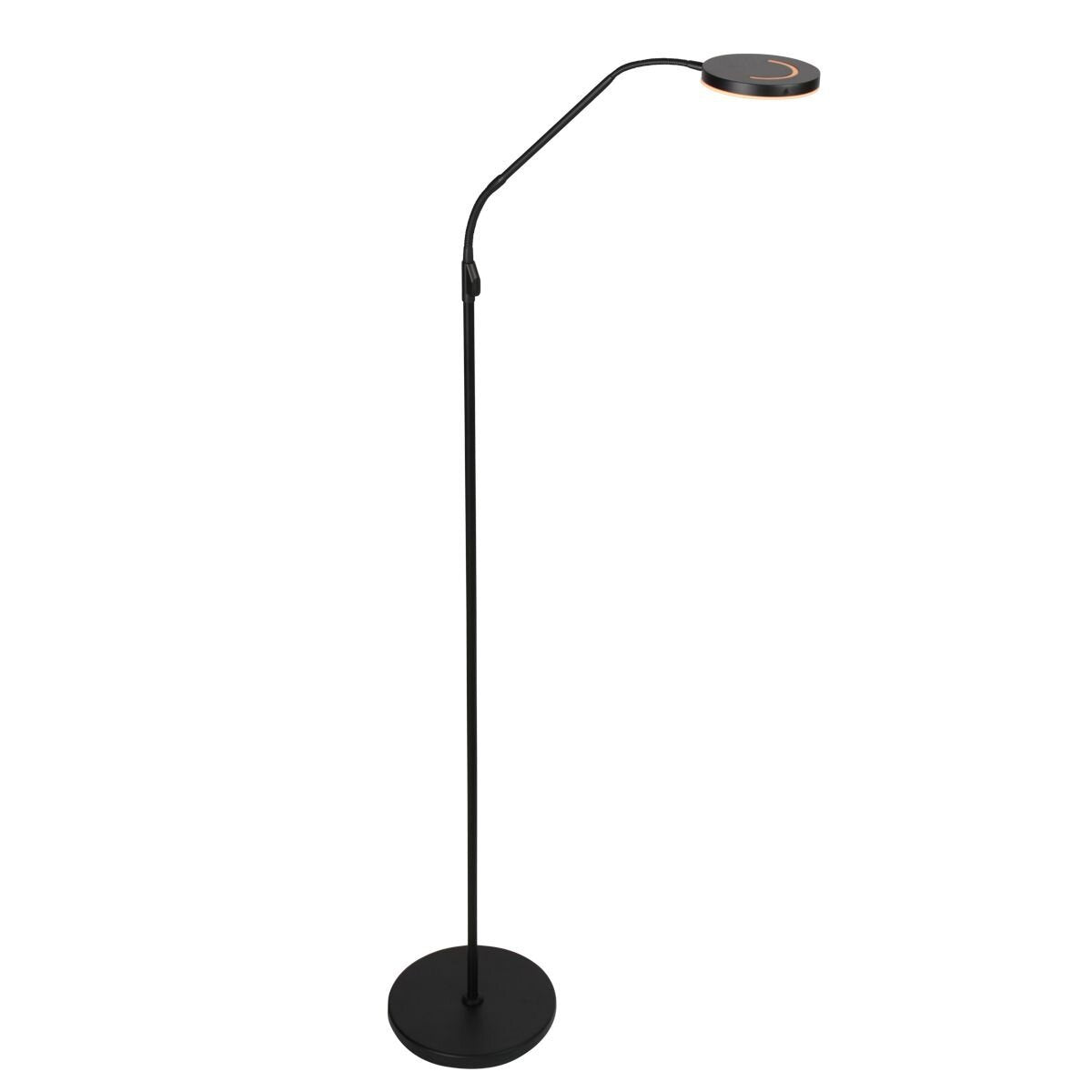 Steinhauer Exclusive - vloerlamp - Soleil2 - zwart - kunststof metaal - design lamp - LED - 4389ZW